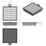 Vlakfilter - Bosch/Siemens Proparquet/Synchropower - HEPA - doos
