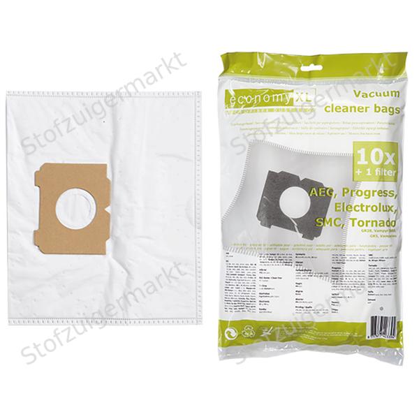 Economy XL - Microfiber - stofzuigerzakken - Aeg, Progress, Tornado - polybag