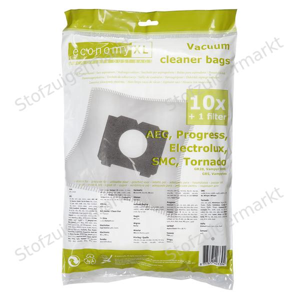 Economy XL - Microfiber - stofzuigerzakken - Aeg, Progress, Tornado - polybag