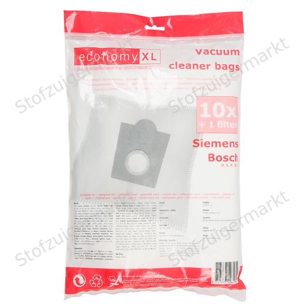 Economy XL - Microfiber - stofzuigerzakken - Bosch, Siemens - polybag