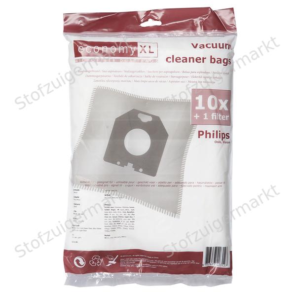 Economy XL - Microfiber - stofzuigerzakken - Philips, Nilfisk, LG - polybag