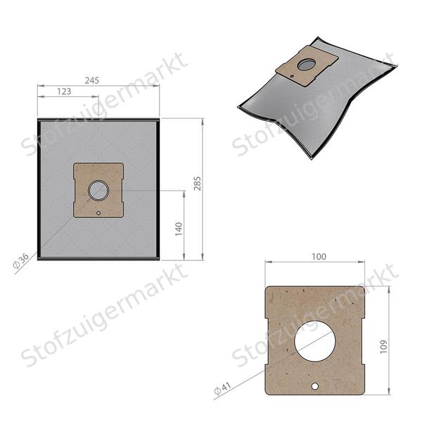 Economy XL - Microfiber - stofzuigerzakken - Aeg, LG, Samsung - polybag