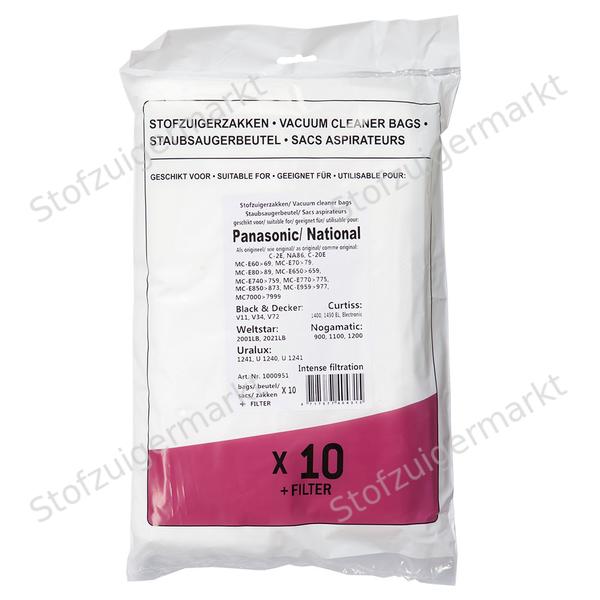 Microfiber - stofzuigerzakken - Panasonic, National - polybag