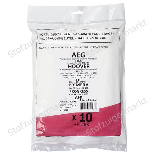 Microfiber - stofzuigerzakken - Aeg, Hoover, FIF - polybag