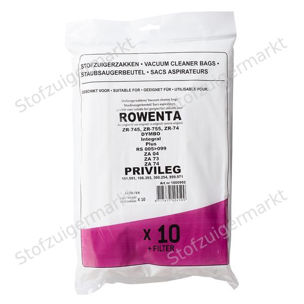 Microfiber - stofzuigerzakken - Rowenta, Privileg - polybag